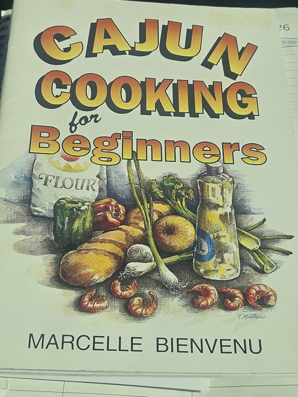 Cajun Cooking for Beginners Cookbook - White Cover with Multicolor Illustration